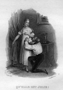 The elle est Jolie Chanson de Beranger في "" Oeuvres Complete "" (1834) من تأليف Pierre Jean de Beranger (1780-1857) ، الشاعر وكاتب الأغاني الفرنسي. بواسطة المدرسة الفرنسية