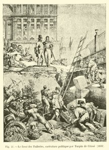 حفرة التويلري ، كاريكاتير سياسي بواسطة Turpin de Crisse ، 1833 بواسطة المدرسة الفرنسية