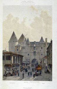 لو غراند شاتليه بالقرب من شارع سانت دينيس في عام 1800 - في "باريس عبر العصور: لو تيمبل إي لا رو رويال" ، أواخر القرن التاسع عشر بواسطة المدرسة الفرنسية