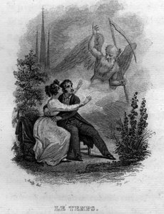 Le temps Chanson de Beranger في "" Oeuvres Completees "(1834) من تأليف Pierre Jean de Beranger (1780-1857) ، شاعر وكاتب أغاني فرنسي. بواسطة المدرسة الفرنسية