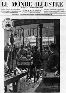 مظاهرات بولنجية في باريس في "لوموند اللامع" عام 1888. بواسطة المدرسة الفرنسية