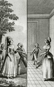 Libertinage - في "تاريخ امرأة الجمهورية الفرنسية يومًا بعد يوم" ، رستيف دي لا بريتون (1734-1806) ، جنيف 1791-1794. بواسطة المدرسة الفرنسية