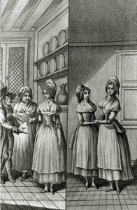 Libertinage - في "تاريخ امرأة الجمهورية الفرنسية يومًا بعد يوم" ، رستيف دي لا بريتون (1734-1806) ، جنيف 1791-1794. بواسطة المدرسة الفرنسية