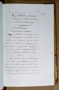 قائمة الشكاوى والمطالبات الموجهة إلى الملك لويس السادس عشر (1754-1993) من قبل رعية تافيرني ، أبريل 1789 بواسطة المدرسة الفرنسية