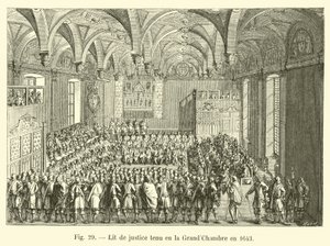 أقيم العدل في GrandChambre عام 1643 بواسطة المدرسة الفرنسية