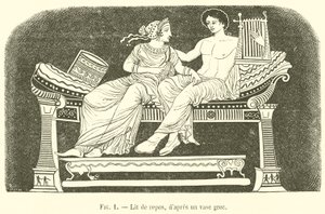 Lit de repos (engraving) بواسطة المدرسة الفرنسية