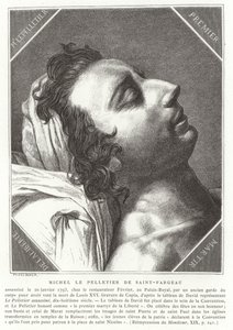 لويس ميشيل لو بيليتييه ، ماركيز سان فارجو ، سياسي ثوري فرنسي ، 1793 بواسطة المدرسة الفرنسية