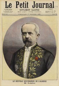 لويس ليبين ، الحاكم الفرنسي الجديد للجزائر ، 1897 بواسطة المدرسة الفرنسية