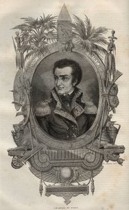 لويس ماري ماكسيميليان دي كافاريلي دو فالجا (1756-1799) عام فرنسي أثناء الثورة الفرنسية - - نقش في الموسوعة الوطنية الجديدة لموريس لا شارست - 1870 - بواسطة المدرسة الفرنسية