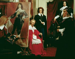 لويس الثالث عشر (1601-43) في ورشة عمل فيليب دي شامبين (1602-74) (شمع) بواسطة المدرسة الفرنسية