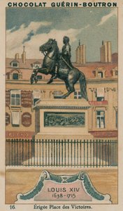 لويس الرابع عشر ، 1638-1715 ، Erigee Place des Victoires بواسطة المدرسة الفرنسية