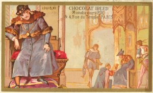 Louis XI of France (chromolitho) بواسطة المدرسة الفرنسية