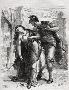 وفاة Lucrece: Lucrece (Lucrezia ، Lucretia ، سيدة رومانية من القرن السادس قبل الميلاد) كان ضحية للعنف من قبل ابن عمه Sextus Tarquin ، ابن Tarquin الرائع. انتحرت أمام زوجها Lucius Tarquinius Collatinus المعروف باسم Ta بواسطة المدرسة الفرنسية