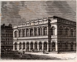 ليون: Le Grand Theatre - نقش في "La France illustree: الجغرافيا والتاريخ والإدارة الإحصائية" بواسطة VA Malt-Brown. 1884 بواسطة المدرسة الفرنسية