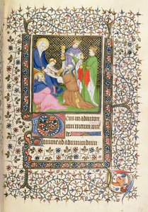 MS.McClean.80.f69r العشق من المجوس ، الفرنسية Horae بواسطة المدرسة الفرنسية