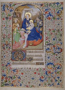 MS.McClean.81.f68r العشق من المجوس ، الفرنسية Horae بواسطة المدرسة الفرنسية