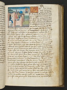 ^ MS Hunter 252 101r صفحة من Hundred News News ، c.1461-62 بواسطة المدرسة الفرنسية