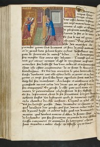^ MS Hunter 252 154v صفحة من Hundred News News ، c.1461-62 بواسطة المدرسة الفرنسية