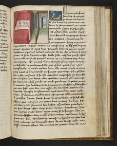 ^ MS Hunter 252 163r صفحة من Hundred News News ، c.1461-62 بواسطة المدرسة الفرنسية