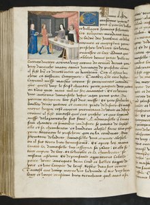 ^ MS Hunter 252 173v صفحة من Hundred News News ، c.1461-62 بواسطة المدرسة الفرنسية