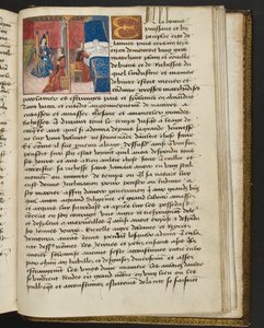 ^ MS Hunter 252 197r صفحة من Hundred News News ، c.1461-62 بواسطة المدرسة الفرنسية
