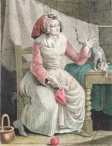 مدام سانس كولوت ، ج .1789 بواسطة المدرسة الفرنسية