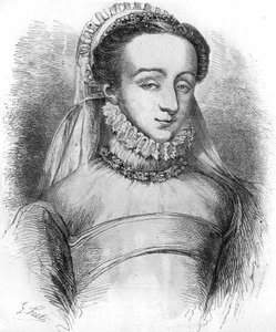 Madame de Sauve (إحدى النساء اللواتي استخدمتهن Catherine de Medicis (Caterina de Medici) ، لتدوين ملاحظات حول الناس في المحكمة). المعروف أيضًا باسم شارلوت دي بون ، البارونة دي سوف ، ثم لاحقًا باسم ماركيز دي نويرموتييه ، عاشق هنري الرابع. في "" Hi بواسطة المدرسة الفرنسية