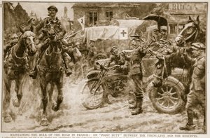 الحفاظ على قاعدة الطريق في فرنسا: في نقطة مهمة بين خط النار والاحتياطيات ، 1914-1919 بواسطة المدرسة الفرنسية