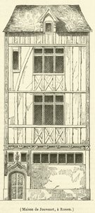 Maison de Jouvenet ، في روان (نقش) بواسطة المدرسة الفرنسية