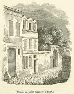 Maison du poete Beranger ، في باسي (نقش) بواسطة المدرسة الفرنسية