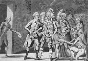 الرجل المنتدب: ... مجموعة من المندوبين يبحثون عن Brissoter "(جاك بيير بريسو دي وارفيل 1754-1793) مجهول. مطبعة. 1791 بواسطة المدرسة الفرنسية