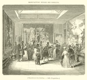 Manufacture des Gobelins ، صالة العرض (النقش) بواسطة المدرسة الفرنسية