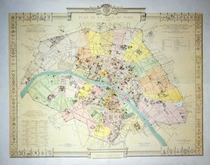 خريطة باريس عام 1789 ، 1887