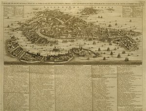 خريطة البندقية ، نشرها H. Chatelain في أمستردام ، 1728