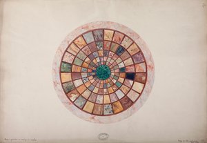 فسيفساء من الرخام على قاعدة التمثال مصنوعة من الأميرة إليسا ، c.1900-20 بواسطة المدرسة الفرنسية