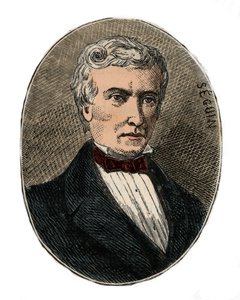 مارك سيغوين (1786-1875) مهندس معماري ومهندس - نقش في "العلوم على غرار نطاق الأشياء - الفيزياء الشعبية والكيميز" لأليكسيس كليرك - نهاية القرن التاسع عشر - مجموعة خاصة بواسطة المدرسة الفرنسية