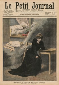 Marguerite Steinheil في السجن ، صورة الغلاف الأمامي من "Le Petit Journal" ، ملحق Illustre ، 13 ديسمبر 1908