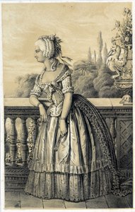 Marie Therese de Savoie Carignan (1749-1792), princess of Lamballe - in “Galerie historique de la Revolution Française”” by Albert Maurin, ed. Paris 1843 بواسطة المدرسة الفرنسية