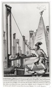 Maximilien de Robespierre (1758-94) إعدام الجلاد بواسطة المدرسة الفرنسية