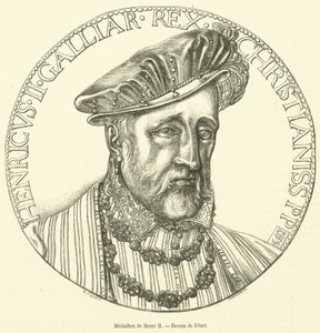 Medaillon de Henri II (نقش) بواسطة المدرسة الفرنسية