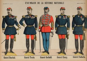 Members of the General Staff of the French Army during the Franco-Prussian War بواسطة المدرسة الفرنسية