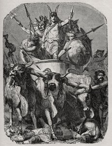 Merovee أو Merovech ، Franc king (v448-v458) ، أول ملك Merovingian - بواسطة المدرسة الفرنسية