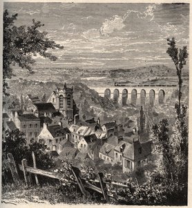 Meudon - قسم Hauts-de-Seine - نقش في "" PATRIE "- الوصف PECTURESSE DE LA FRANCE EN 6 VOLURES BY LUCIEN HUARD - نهاية القرن التاسع عشر بواسطة المدرسة الفرنسية