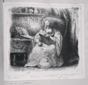 ميشيل نوستراداموس (1503-66) بواسطة المدرسة الفرنسية