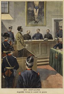 ميشيل أنجيوليلو أمام مجلس الحرب ، إسبانيا ، 1897