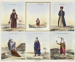ازياء الشرق الأوسط بواسطة المدرسة الفرنسية