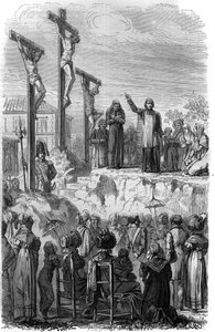 بعثات نظمها اليسوعيون في فرنسا في القرن التاسع عشر. نقش في "Histoire des Papes-Rois-Queen و Empereurs a travers les years" بقلم موريس لاشاتر بواسطة المدرسة الفرنسية