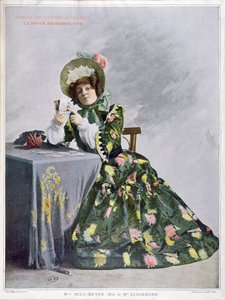 Mlle Mily-Meyer في دور Mlle Le Normand، 1899 (letterpress) بواسطة المدرسة الفرنسية