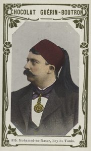 Mohamed-en-Naser, bey de Tunis (coloured photo) بواسطة المدرسة الفرنسية