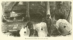 عملات De Pierre De L'Ile De Yap (نقش) بواسطة المدرسة الفرنسية